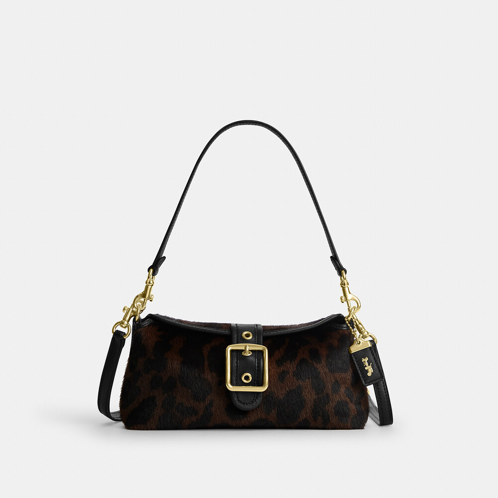 Coach Outlet Abbie Shoulder Bag In Haircalf With Leopard Print
